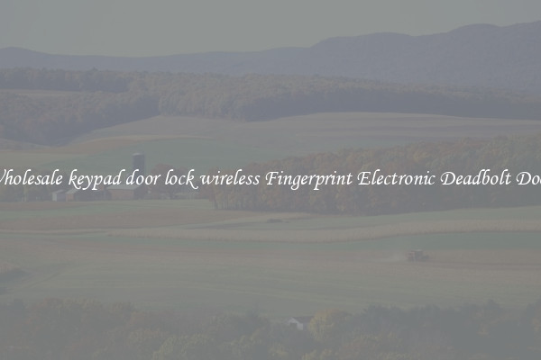 Wholesale keypad door lock wireless Fingerprint Electronic Deadbolt Door 