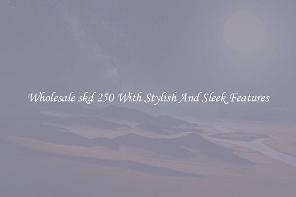 Wholesale skd 250 With Stylish And Sleek Features