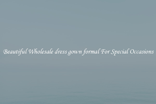 Beautiful Wholesale dress gown formal For Special Occasions