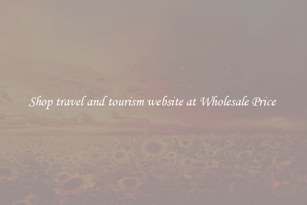 Shop travel and tourism website at Wholesale Price 