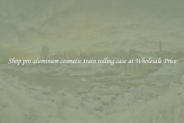 Shop pro aluminum cosmetic train rolling case at Wholesale Price