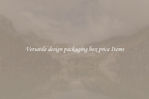 Versatile design packaging box price Items