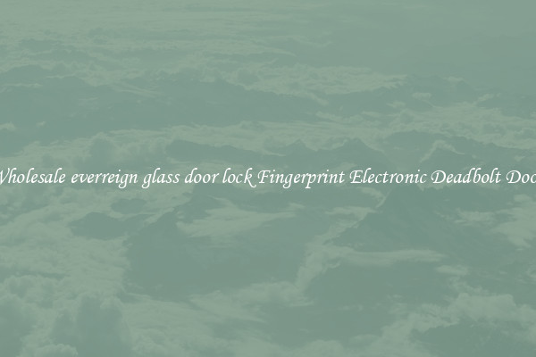 Wholesale everreign glass door lock Fingerprint Electronic Deadbolt Door 