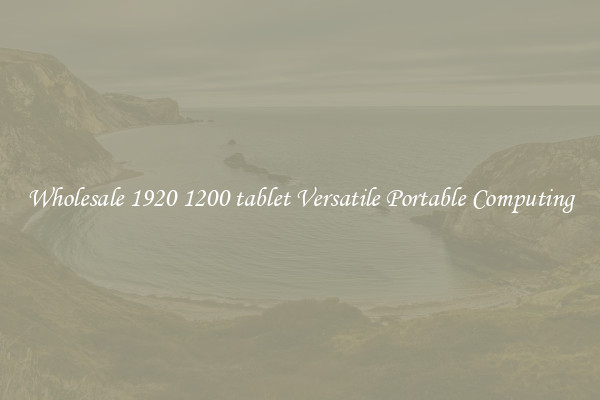 Wholesale 1920 1200 tablet Versatile Portable Computing
