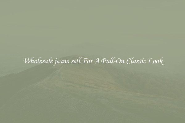 Wholesale jeans sell For A Pull-On Classic Look